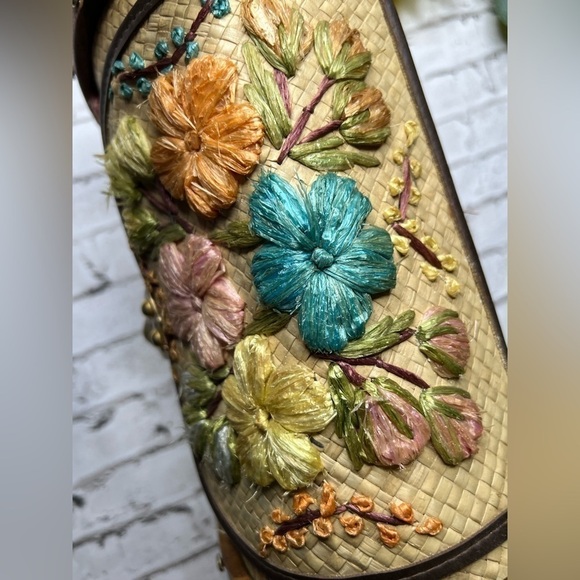 Vintage Hawaiian Monkey Pod Rafia Purse 50’s 60’s - Picture 3 of 12